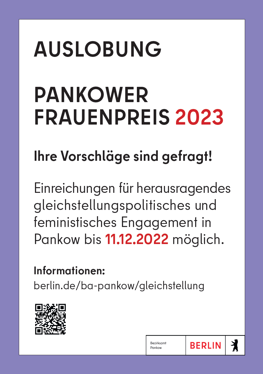 Pankower Frauenpreis Flyer
