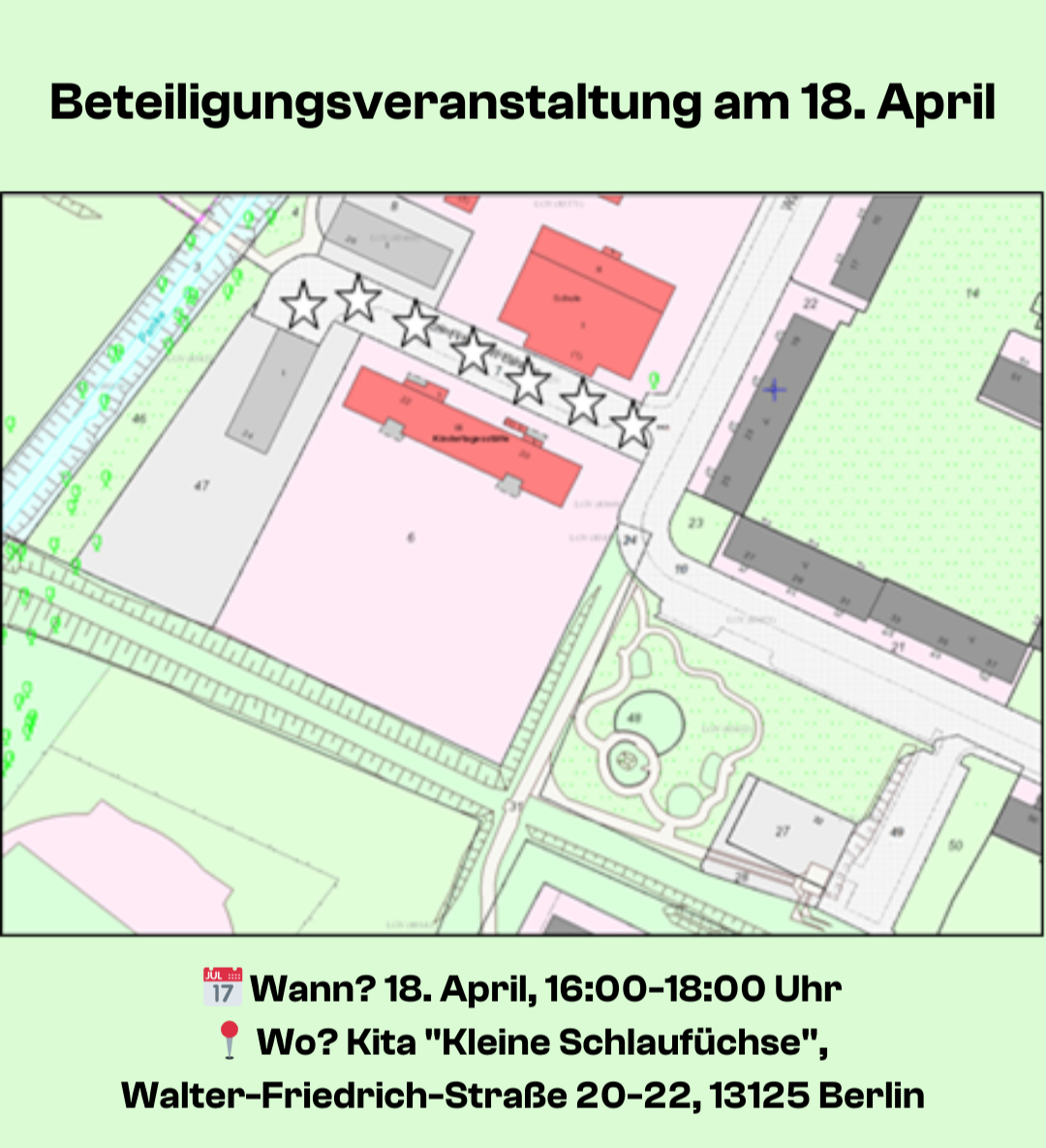 Beteiligungsveranstaltung am 18. April