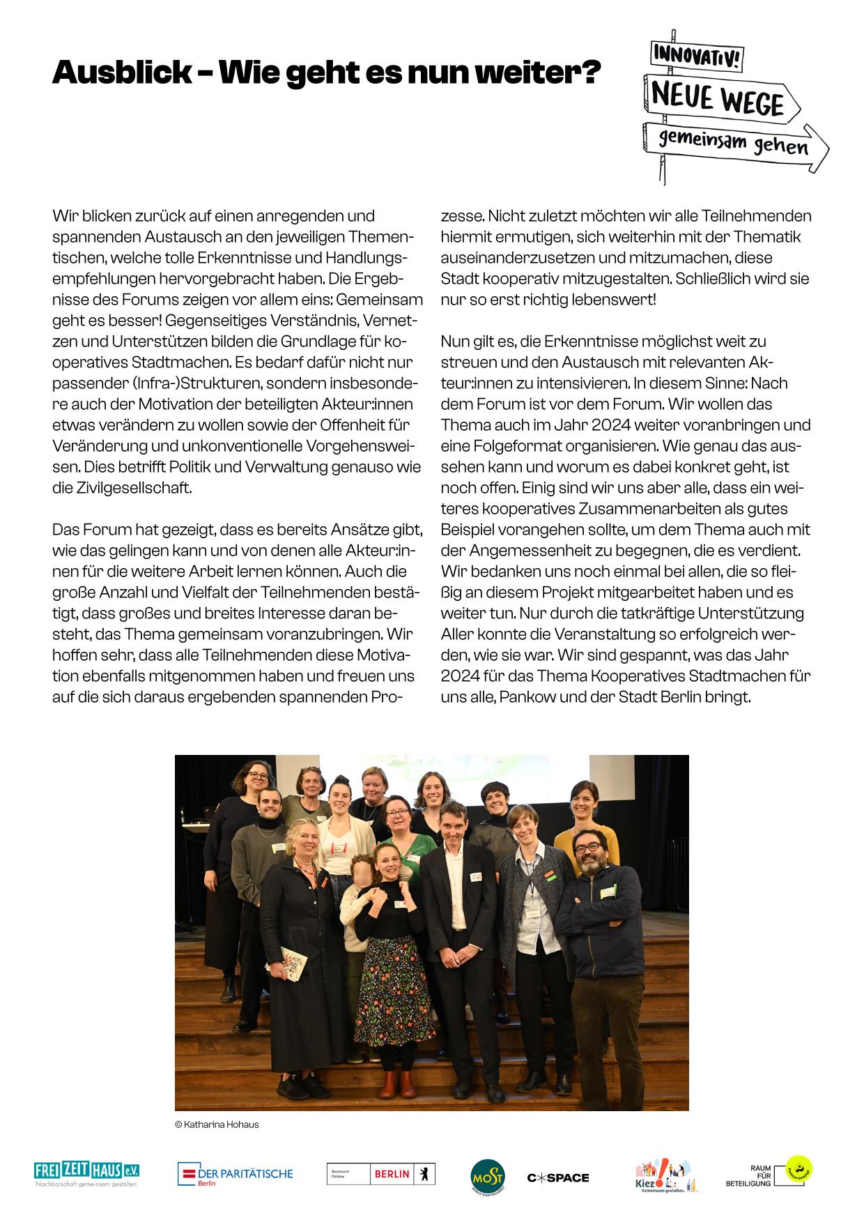 Dokumentation Forum KooperativesStadtmachen Luna 14