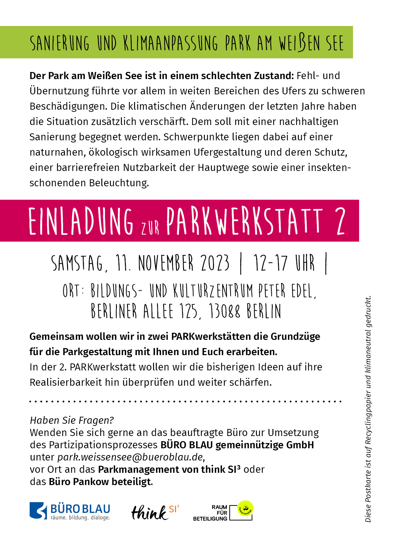 PAW Einladung PARKwerkstatt 22